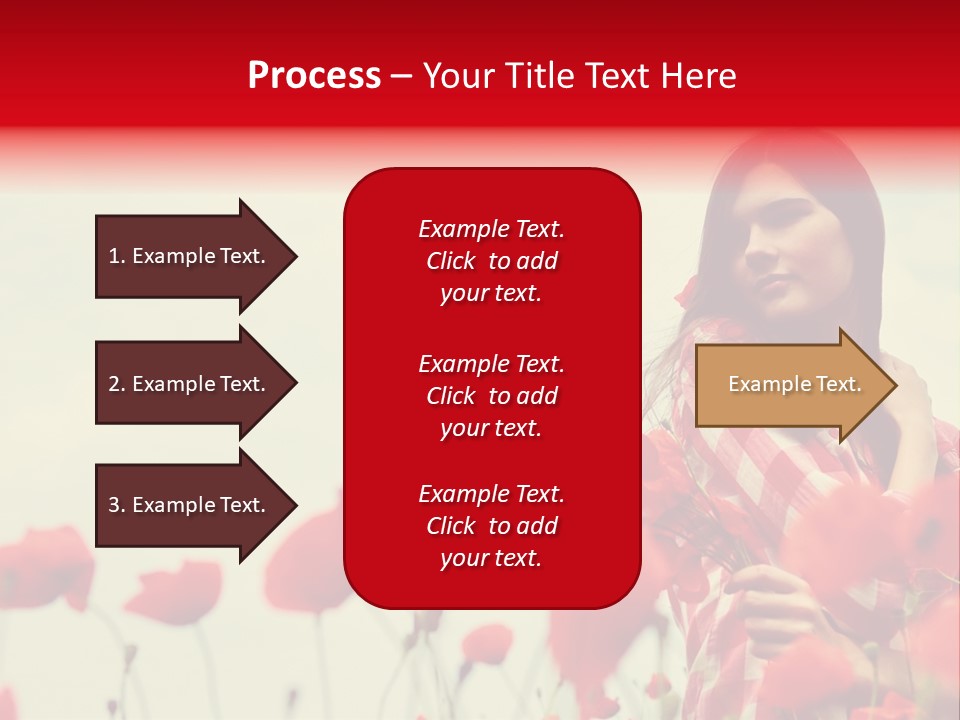 Offspring Friendly Schoolgirl PowerPoint Template