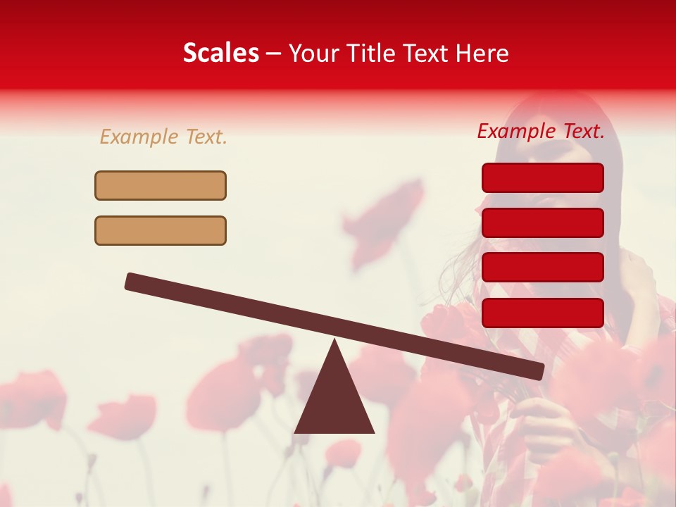 Offspring Friendly Schoolgirl PowerPoint Template