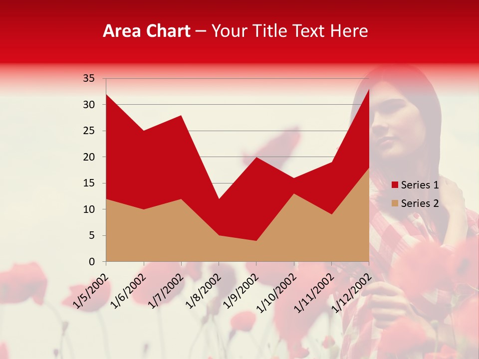 Offspring Friendly Schoolgirl PowerPoint Template