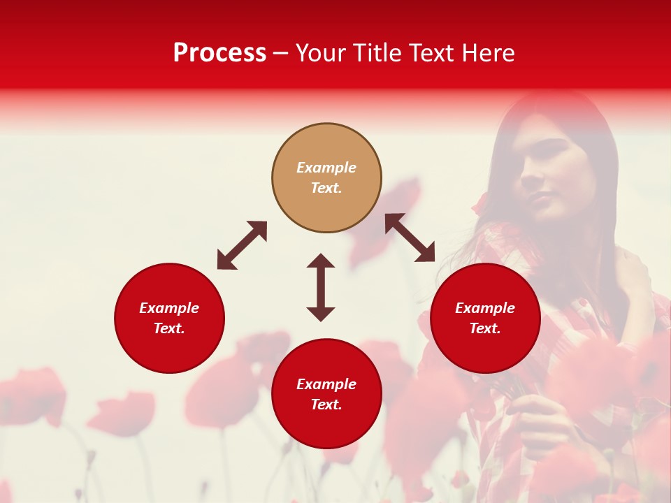 Offspring Friendly Schoolgirl PowerPoint Template