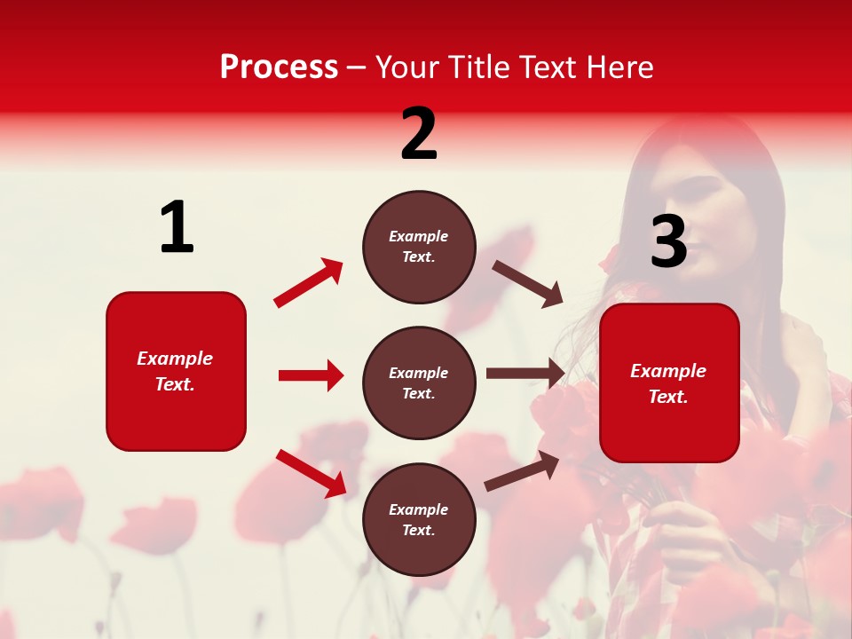 Offspring Friendly Schoolgirl PowerPoint Template