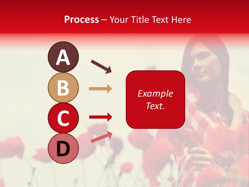 Offspring Friendly Schoolgirl PowerPoint Template