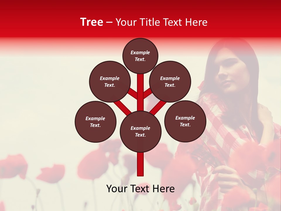 Offspring Friendly Schoolgirl PowerPoint Template