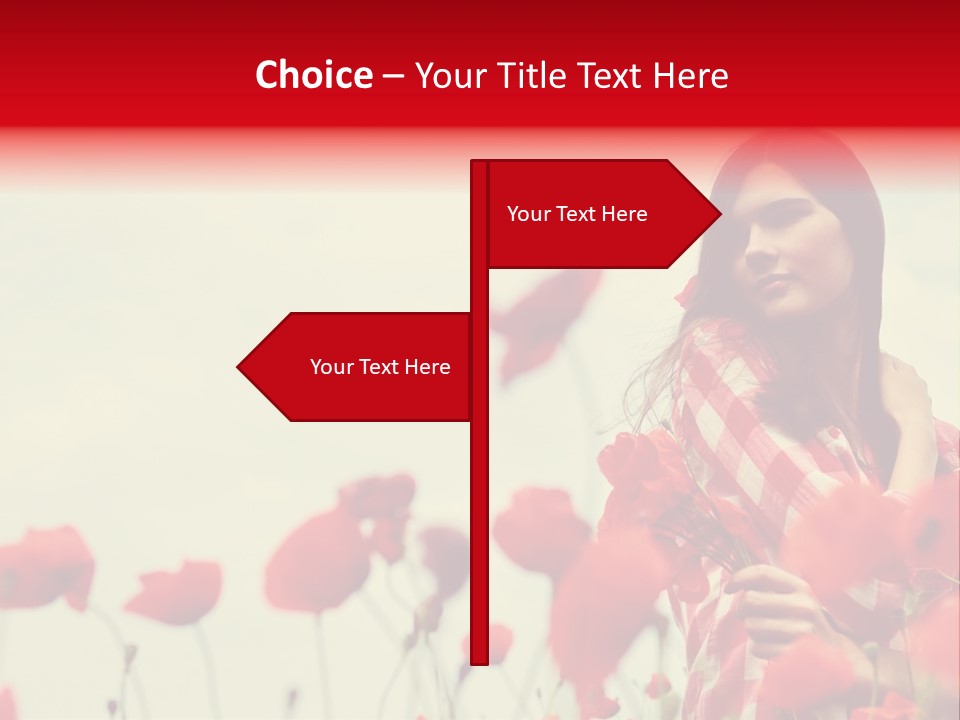 Offspring Friendly Schoolgirl PowerPoint Template