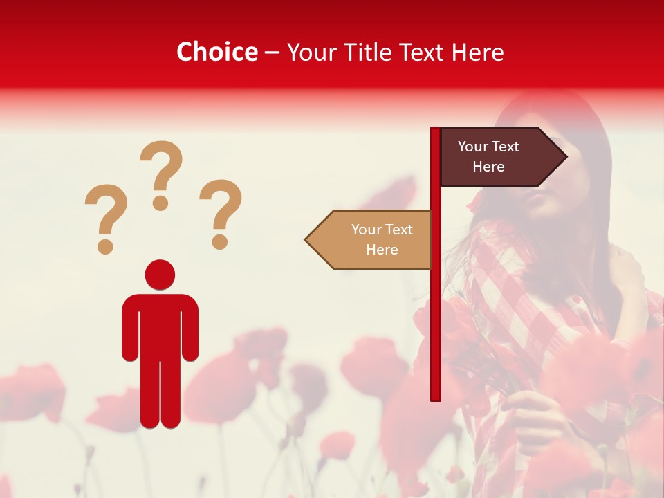 Offspring Friendly Schoolgirl PowerPoint Template