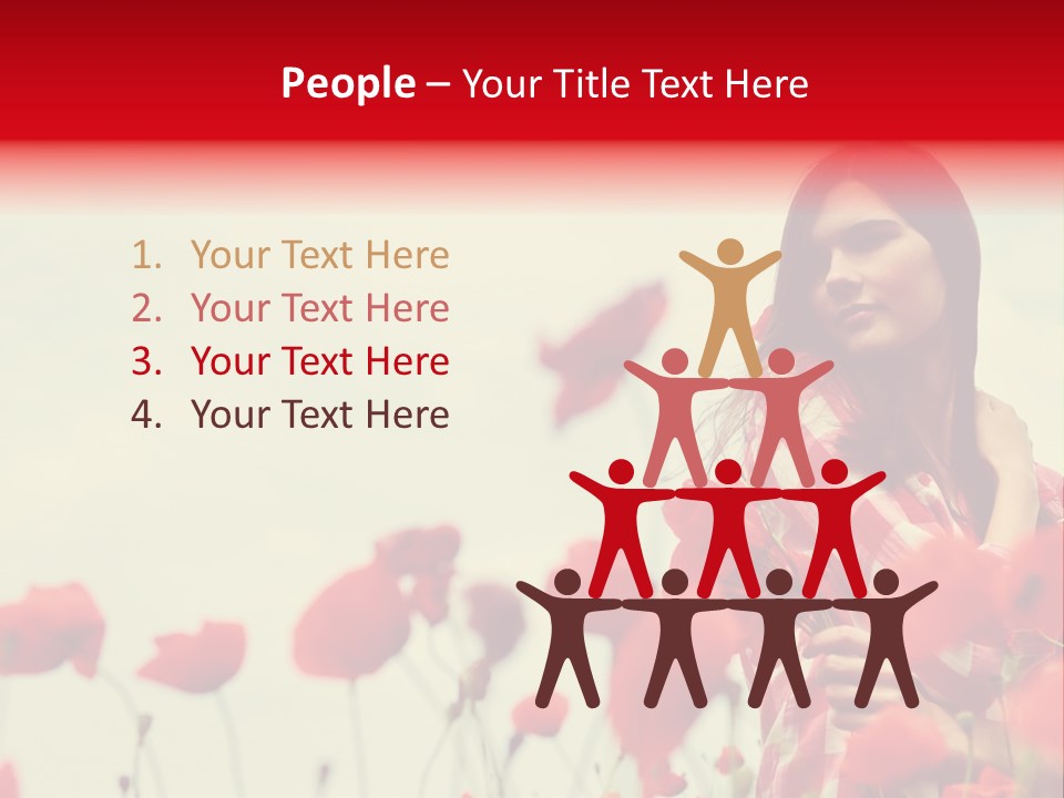 Offspring Friendly Schoolgirl PowerPoint Template