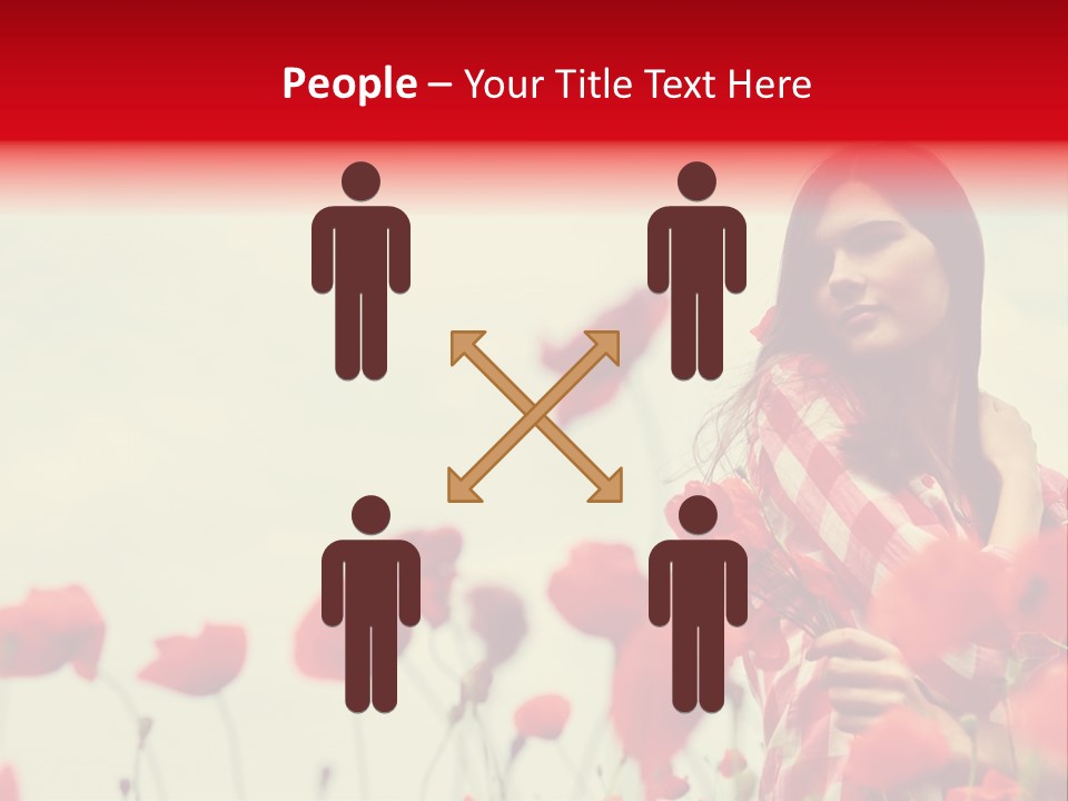 Offspring Friendly Schoolgirl PowerPoint Template