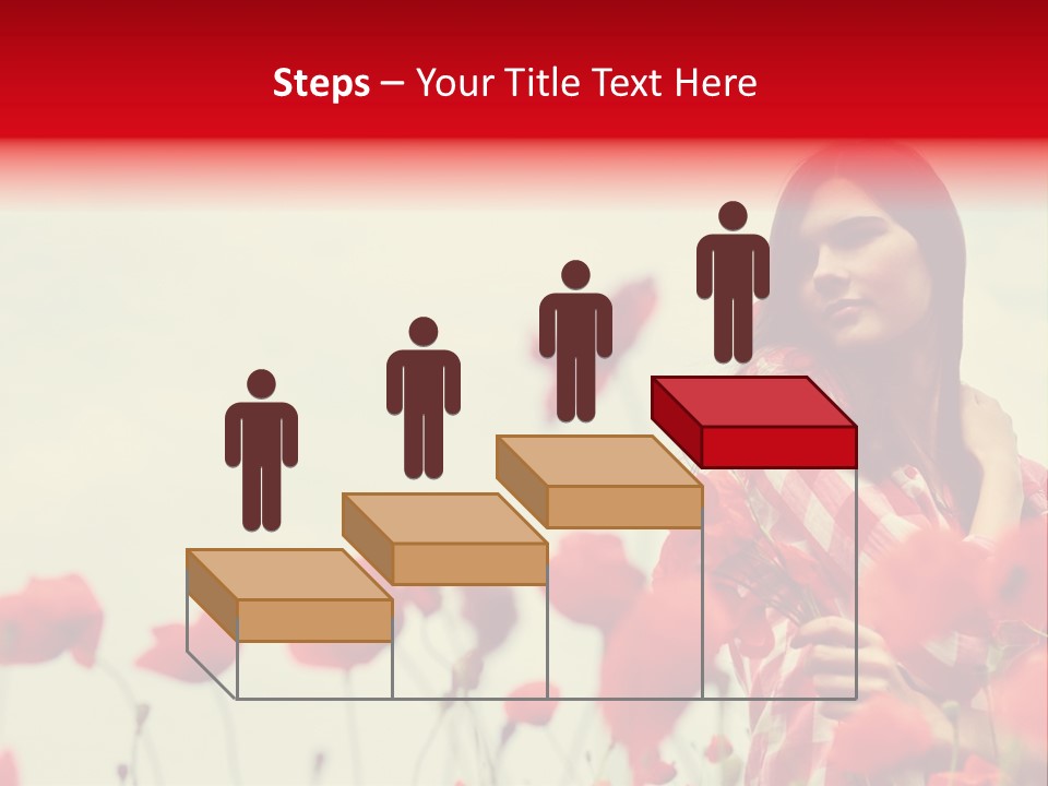 Offspring Friendly Schoolgirl PowerPoint Template