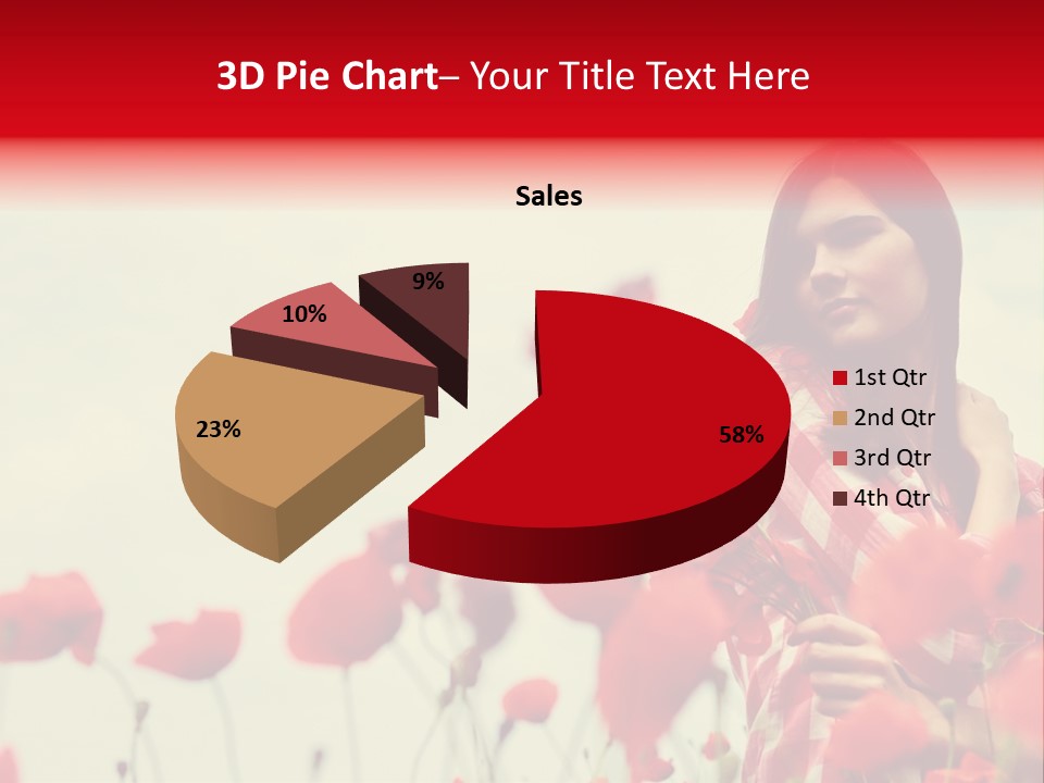 Offspring Friendly Schoolgirl PowerPoint Template