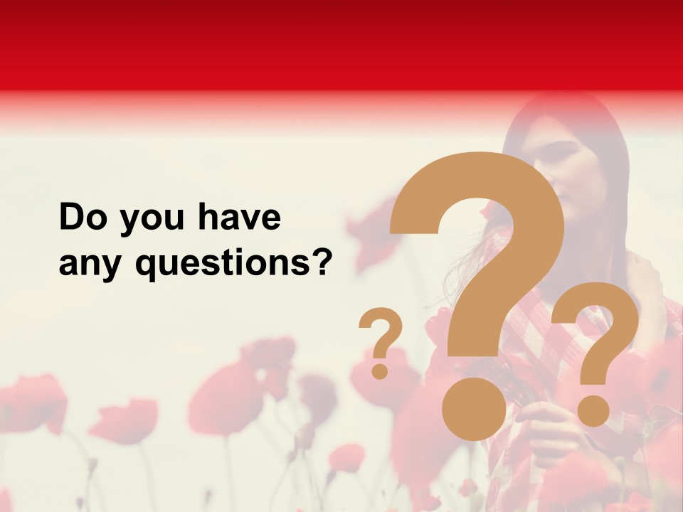 Offspring Friendly Schoolgirl PowerPoint Template