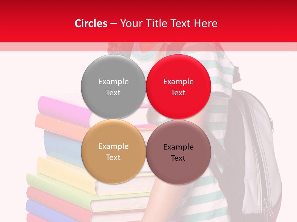 Offspring Friendly Schoolgirl PowerPoint Template