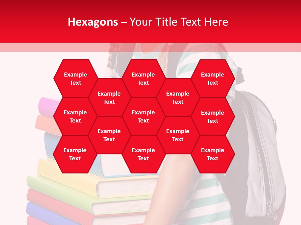 Offspring Friendly Schoolgirl PowerPoint Template