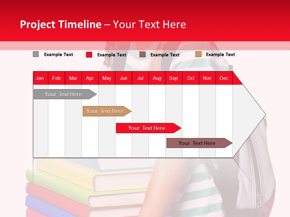 Offspring Friendly Schoolgirl PowerPoint Template