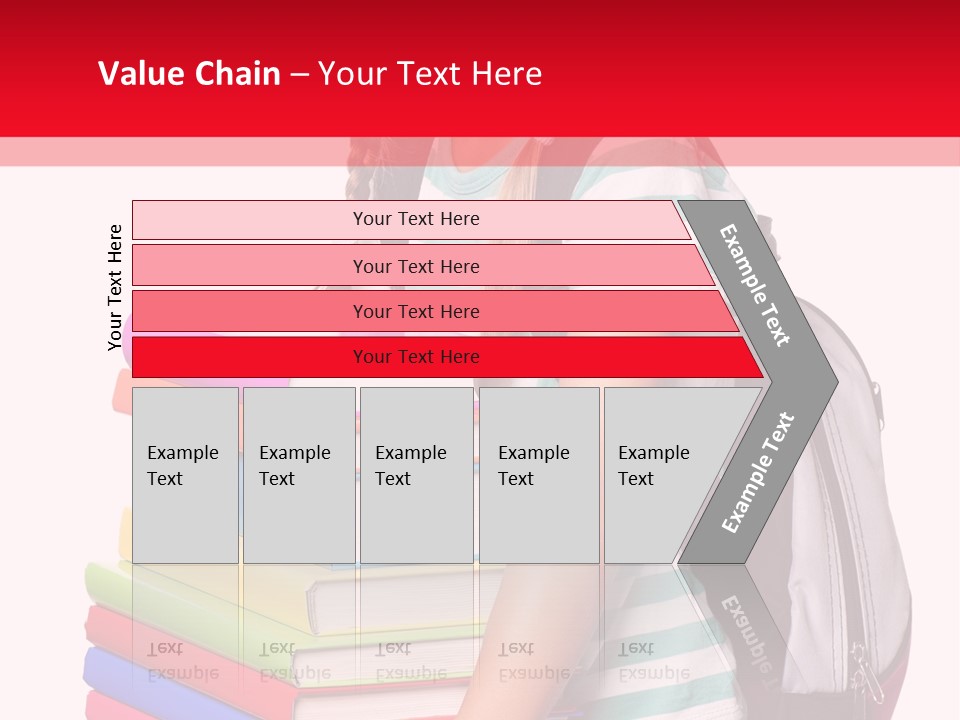 Offspring Friendly Schoolgirl PowerPoint Template