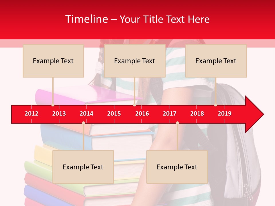 Offspring Friendly Schoolgirl PowerPoint Template