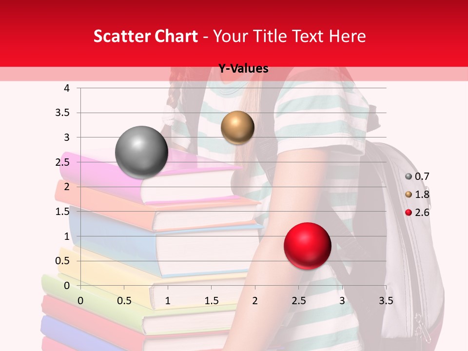 Offspring Friendly Schoolgirl PowerPoint Template