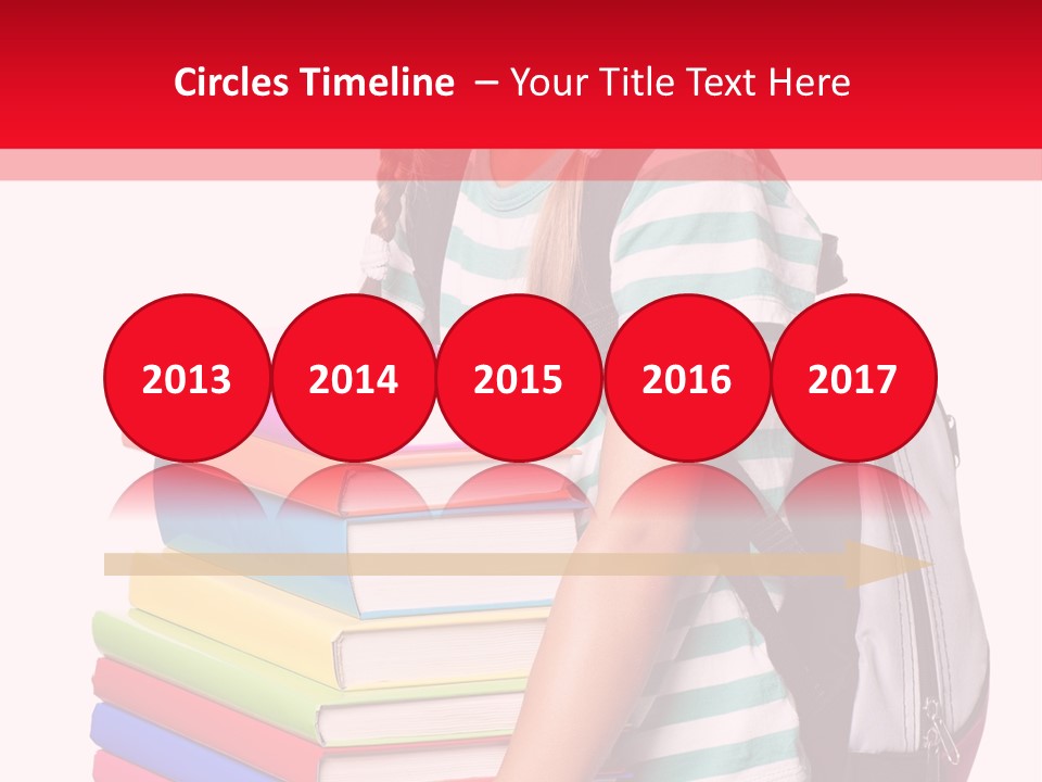 Offspring Friendly Schoolgirl PowerPoint Template