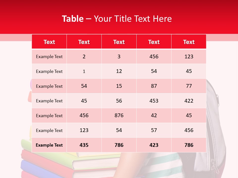 Offspring Friendly Schoolgirl PowerPoint Template