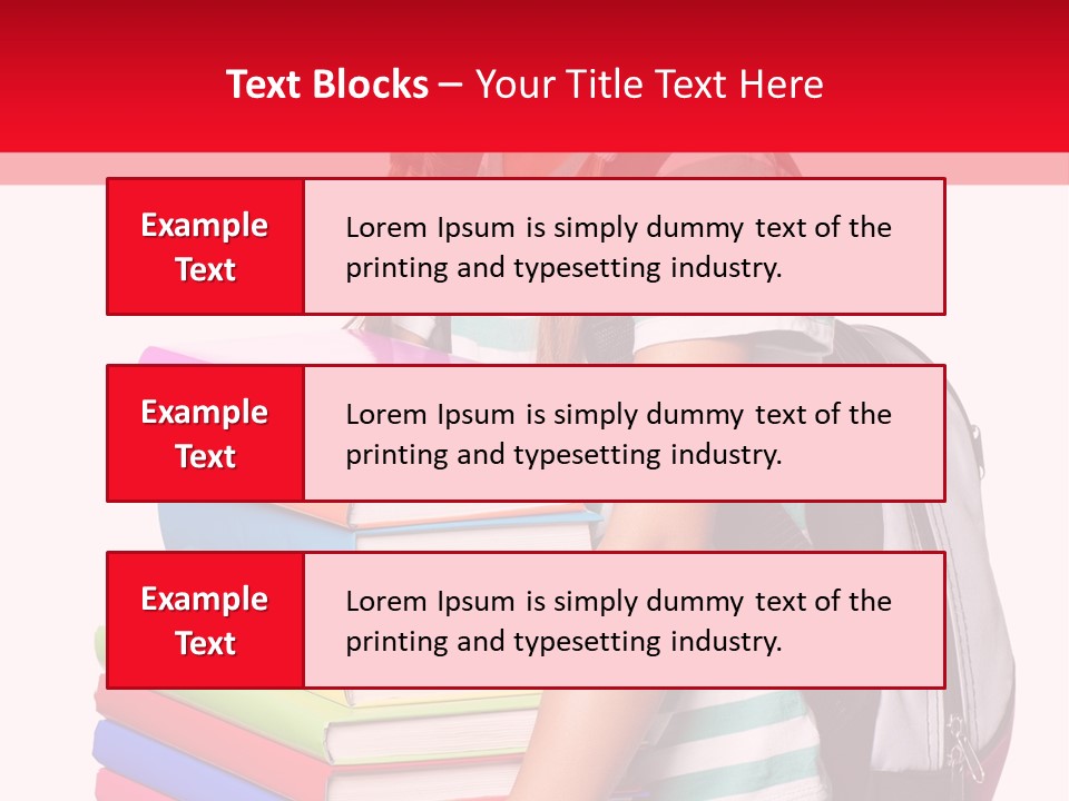 Offspring Friendly Schoolgirl PowerPoint Template