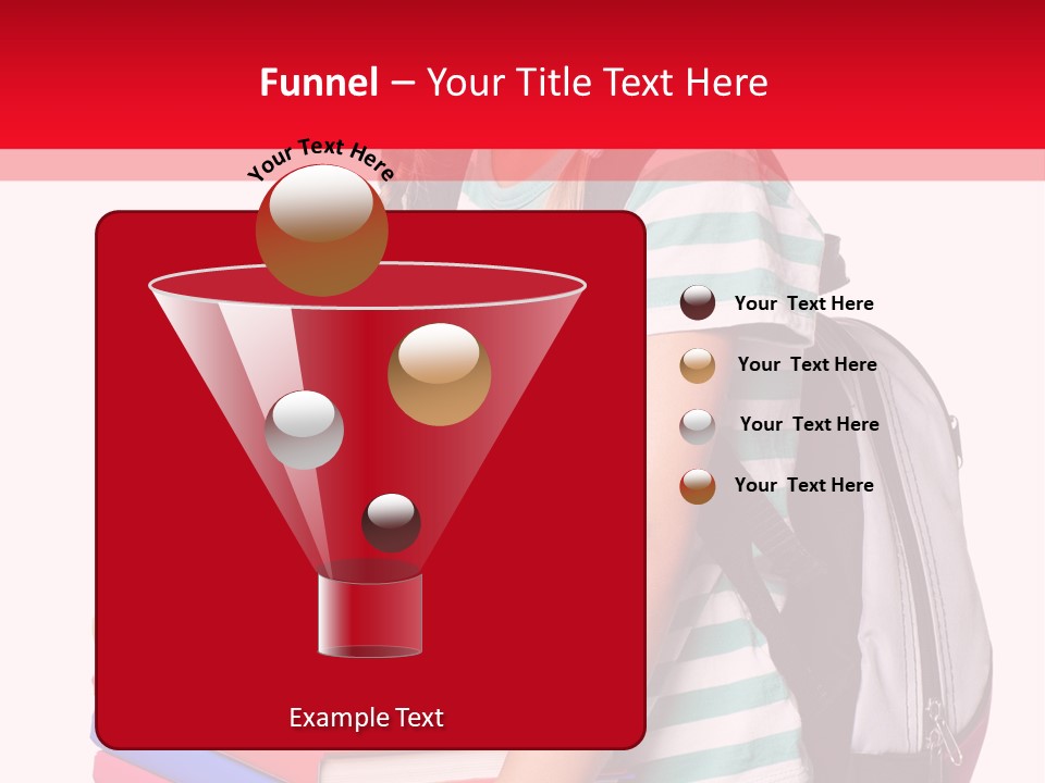 Offspring Friendly Schoolgirl PowerPoint Template