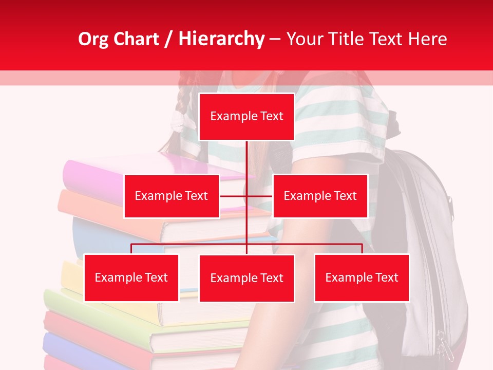 Offspring Friendly Schoolgirl PowerPoint Template