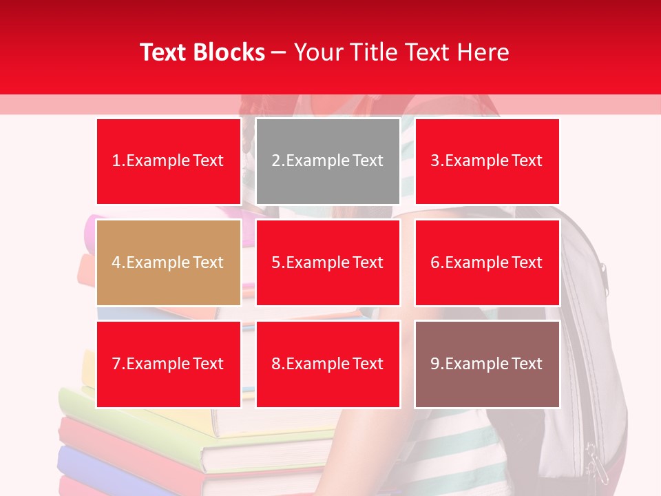 Offspring Friendly Schoolgirl PowerPoint Template