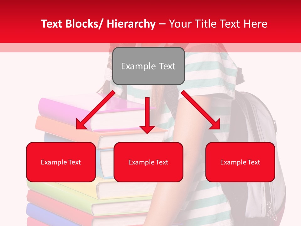 Offspring Friendly Schoolgirl PowerPoint Template