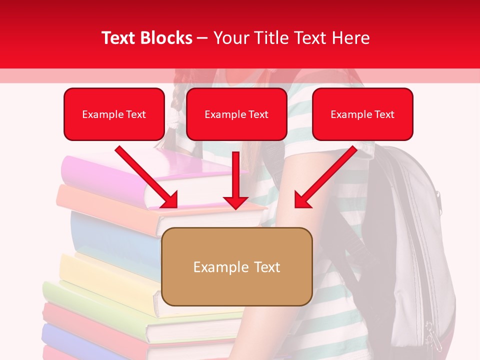 Offspring Friendly Schoolgirl PowerPoint Template