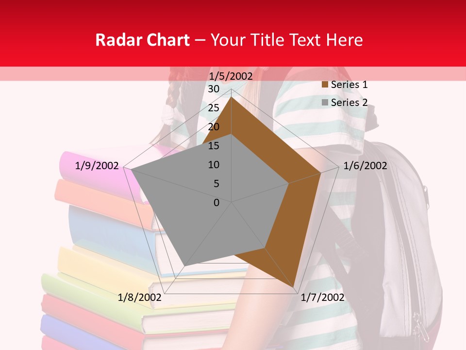 Offspring Friendly Schoolgirl PowerPoint Template