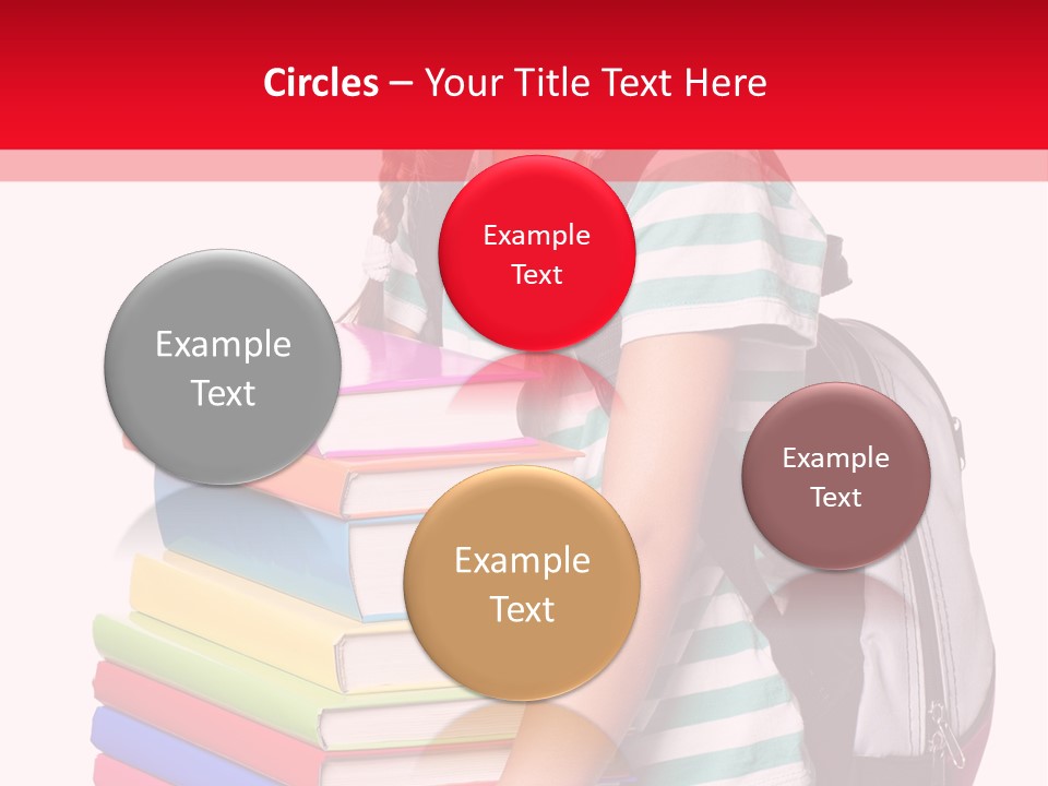 Offspring Friendly Schoolgirl PowerPoint Template