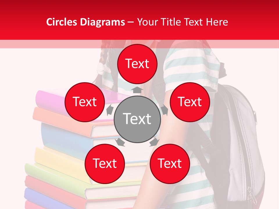 Offspring Friendly Schoolgirl PowerPoint Template