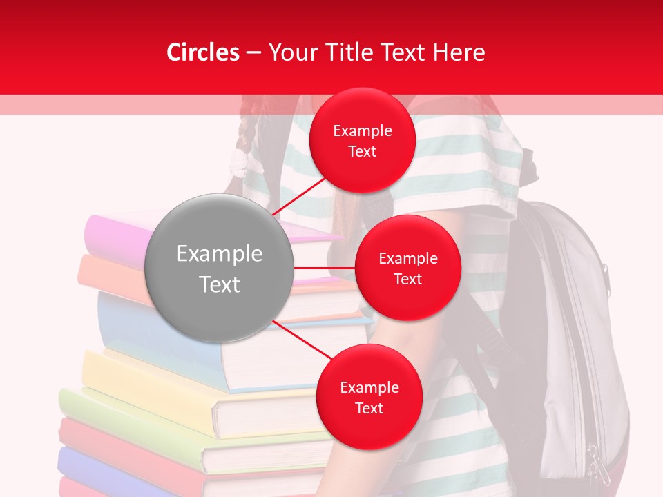 Offspring Friendly Schoolgirl PowerPoint Template