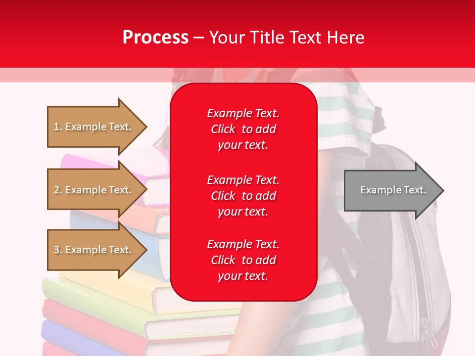 Offspring Friendly Schoolgirl PowerPoint Template