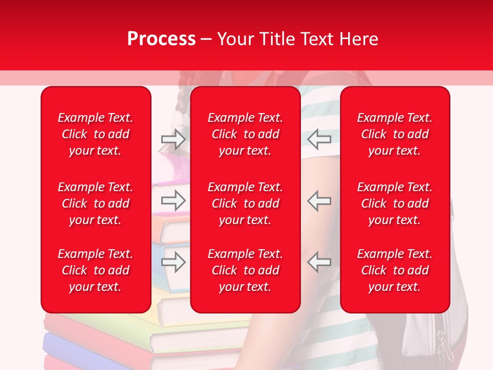 Offspring Friendly Schoolgirl PowerPoint Template