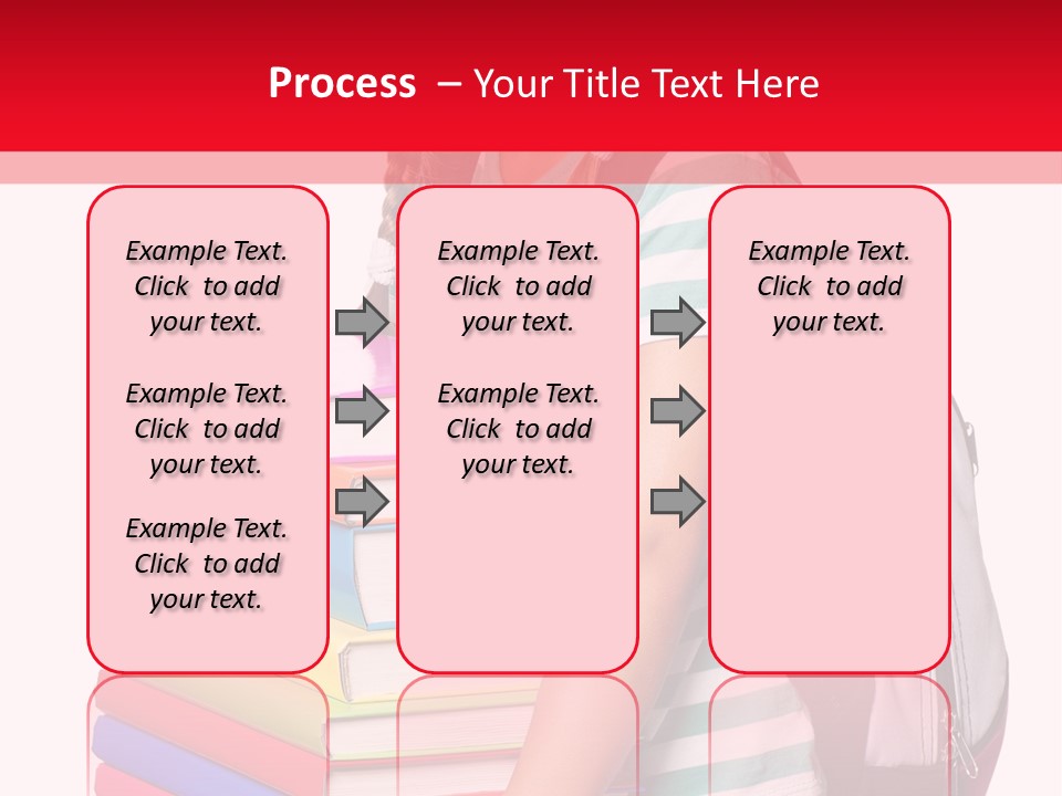 Offspring Friendly Schoolgirl PowerPoint Template