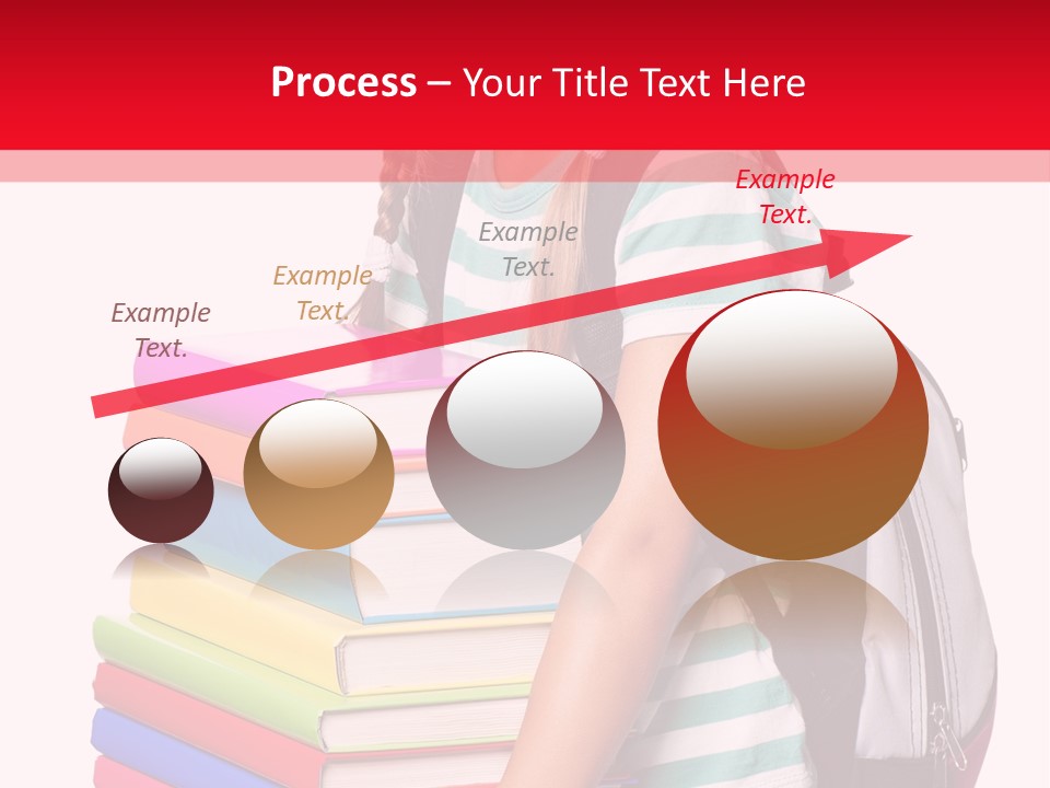 Offspring Friendly Schoolgirl PowerPoint Template