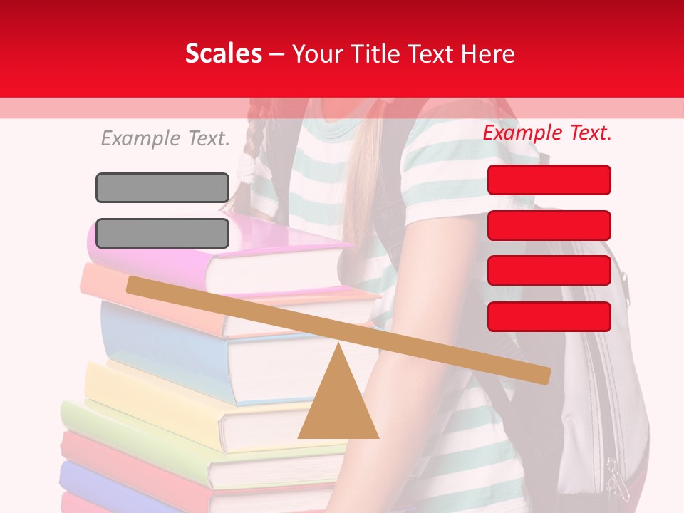 Offspring Friendly Schoolgirl PowerPoint Template