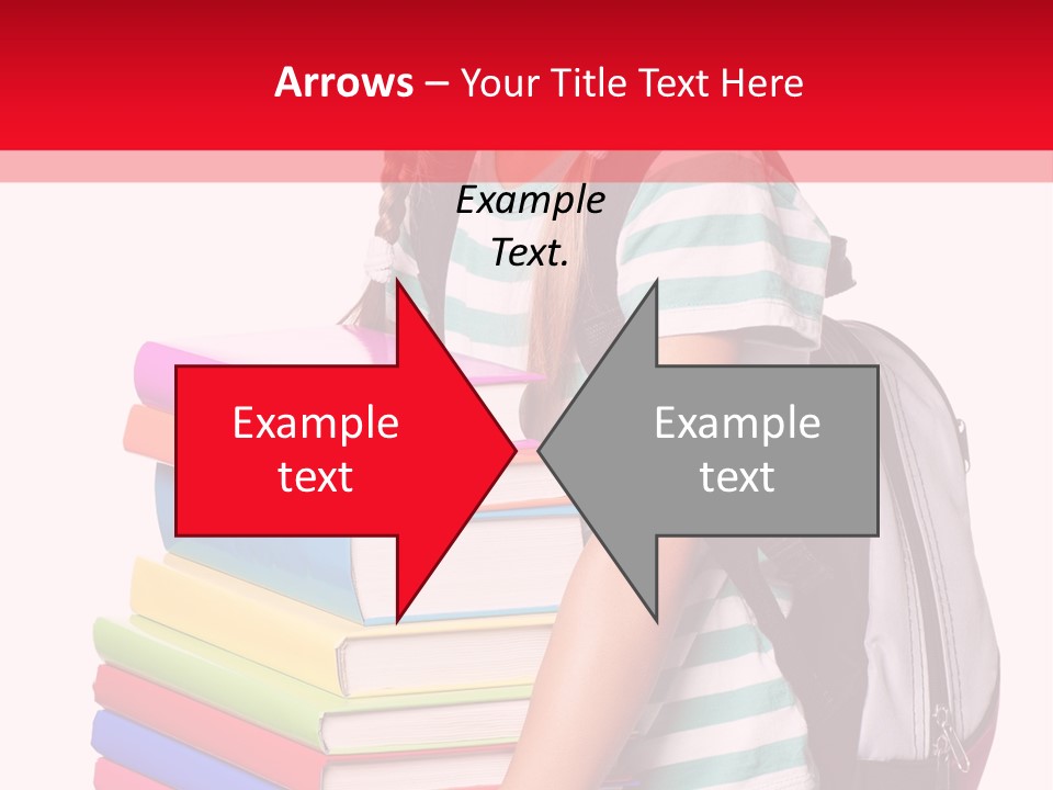 Offspring Friendly Schoolgirl PowerPoint Template