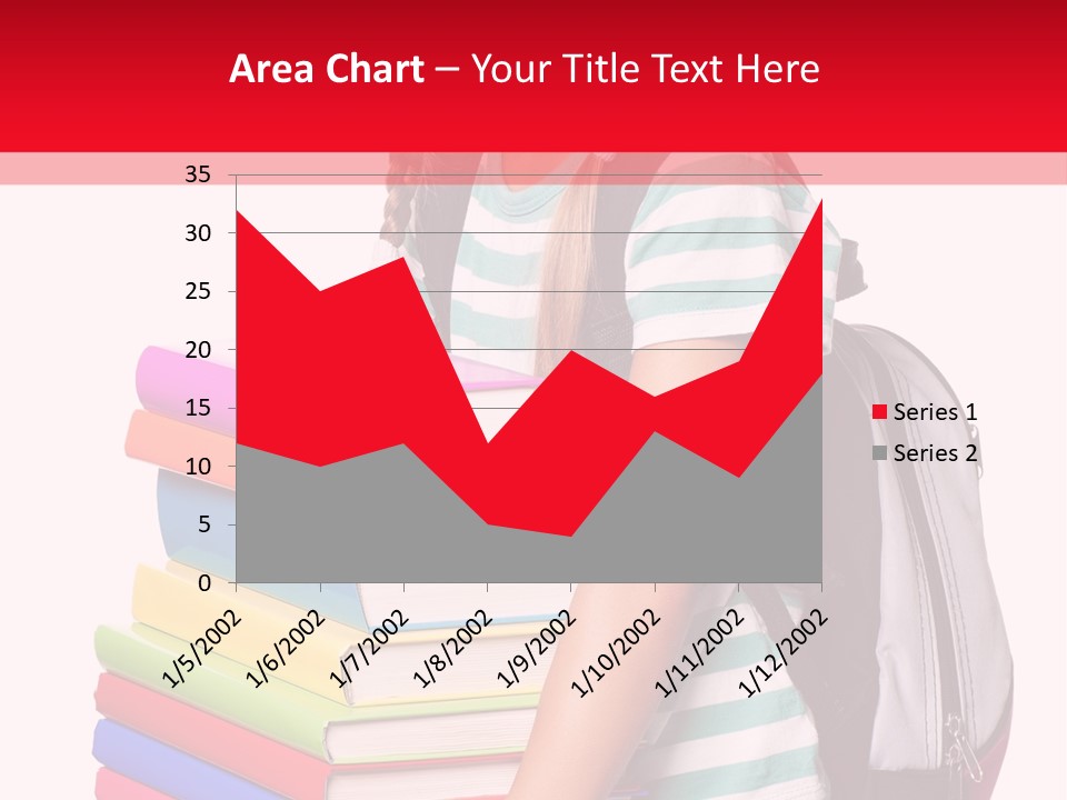 Offspring Friendly Schoolgirl PowerPoint Template