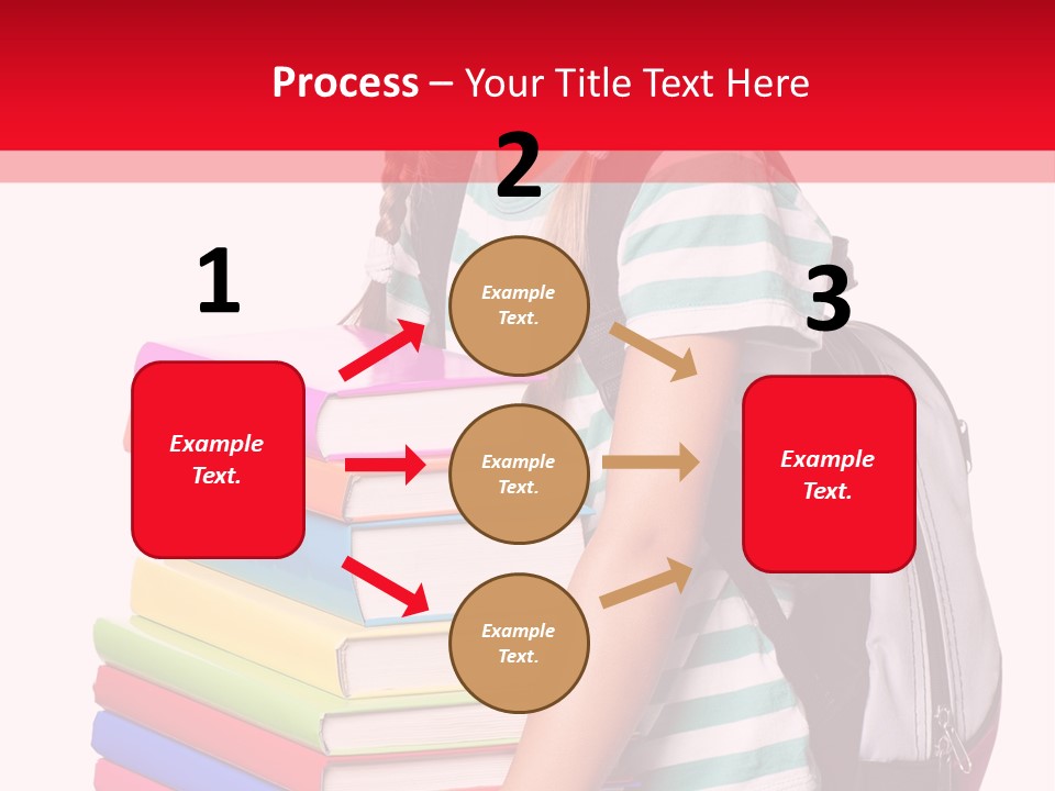 Offspring Friendly Schoolgirl PowerPoint Template