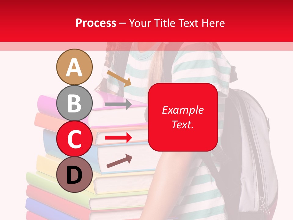 Offspring Friendly Schoolgirl PowerPoint Template