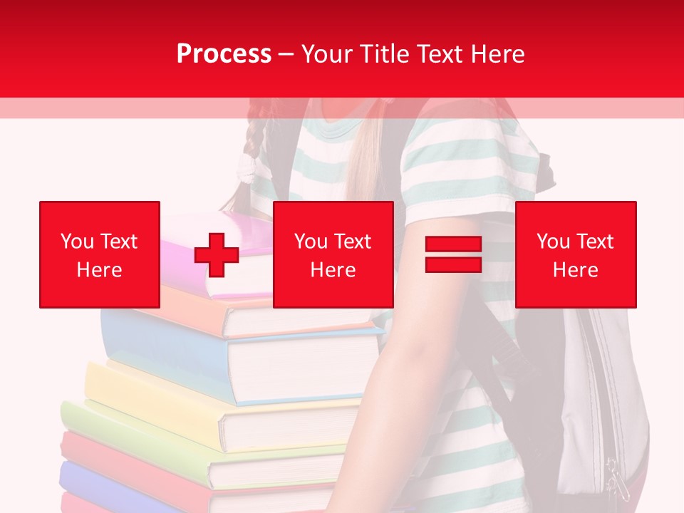 Offspring Friendly Schoolgirl PowerPoint Template