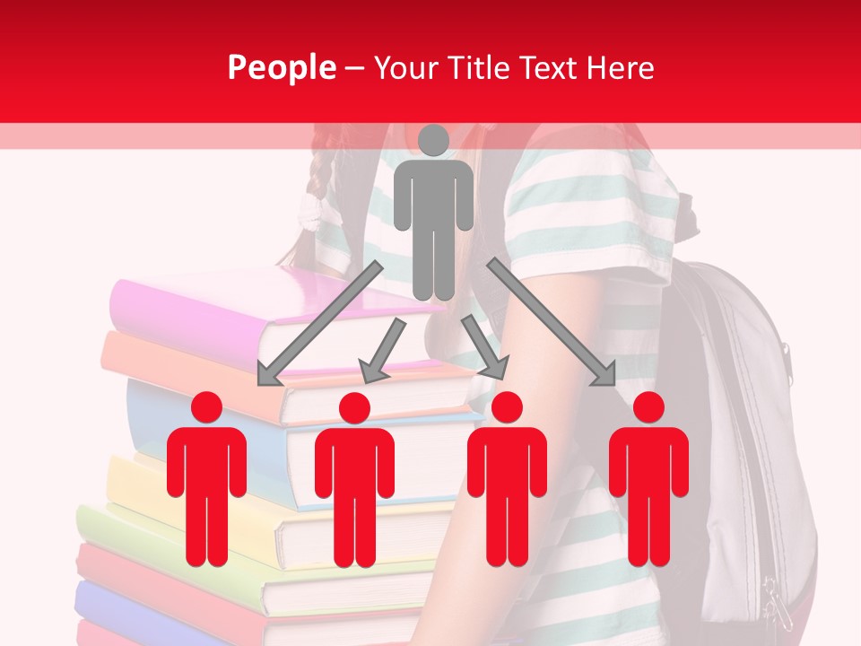 Offspring Friendly Schoolgirl PowerPoint Template