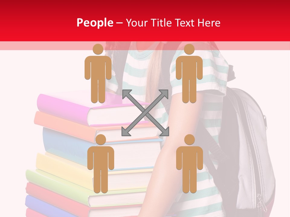 Offspring Friendly Schoolgirl PowerPoint Template