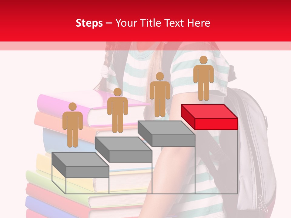 Offspring Friendly Schoolgirl PowerPoint Template