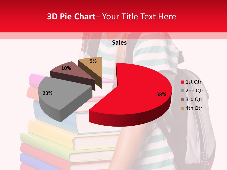 Offspring Friendly Schoolgirl PowerPoint Template
