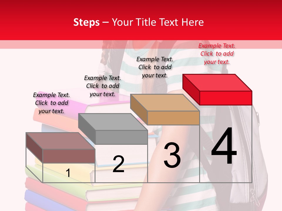 Offspring Friendly Schoolgirl PowerPoint Template