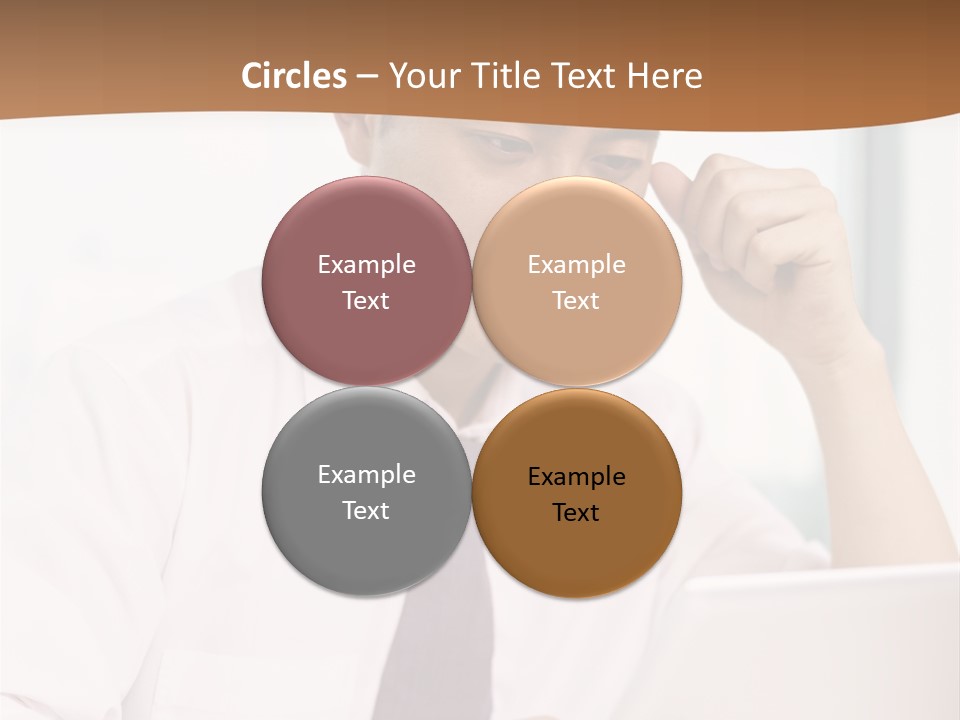 Portrait Computer Japanese PowerPoint Template