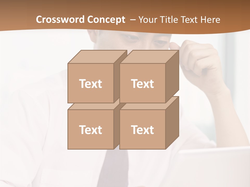 Portrait Computer Japanese PowerPoint Template