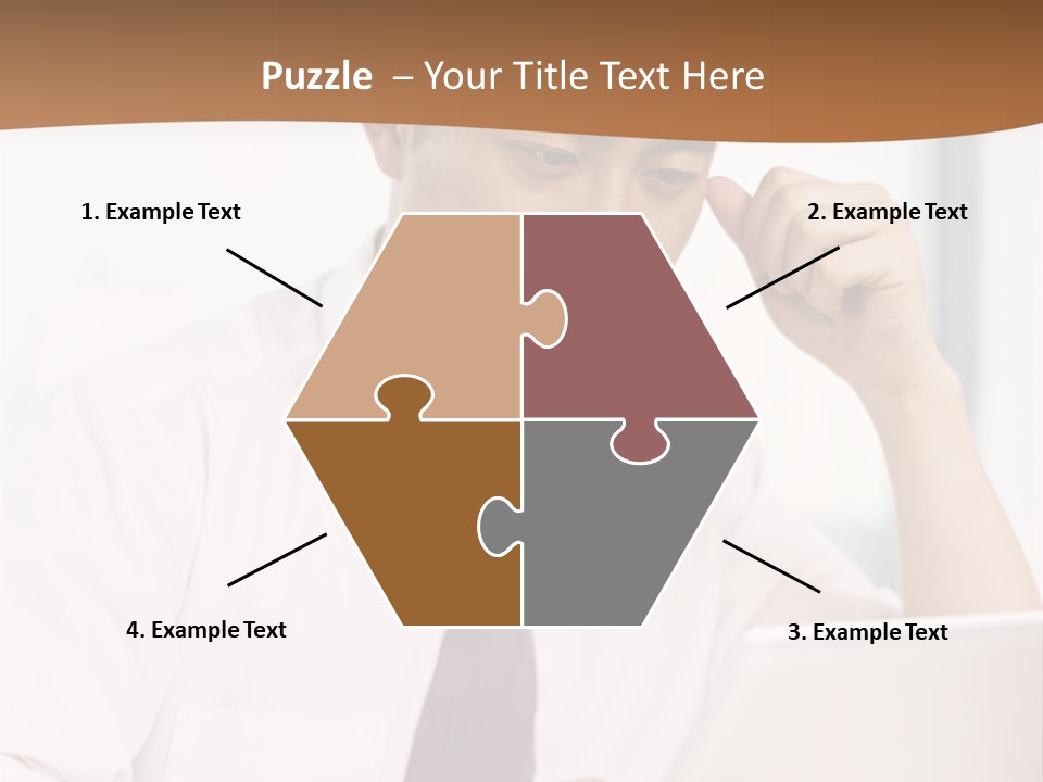 Portrait Computer Japanese PowerPoint Template